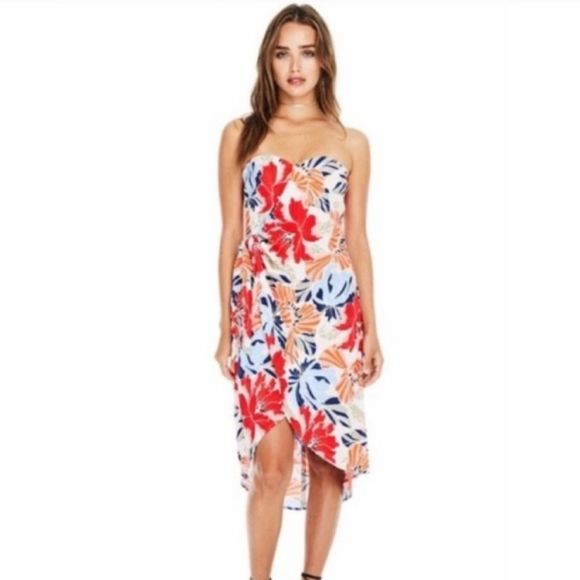 ASTR The Label Josefina Floral Strapless Dress - Picture 3 of 10